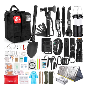 Kit de Supervivencia de 250 Piezas con Bolsa Compatible con Sistema Molle, Tienda de Campaña de Emergencia, Linterna, Excelente Regalo <span class=keywords><strong>para</strong></span> Hombres, Campismo, Aventuras al Aire Libre - Product Image 2