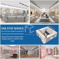 Kiosque de présentation de parfums moderne pour centre commercial, kiosque de vente au détail d'arômes, kiosque de présentation de parfums personnalisé avec éclairage LED, design en bois