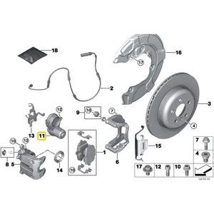 Actuador de Freno de Estacionamiento BMW 34216870567, Motor de Freno Trasero para G30 G11 G12 520i 530i 540i 730i 740i 740Li 840i - Product Image 5