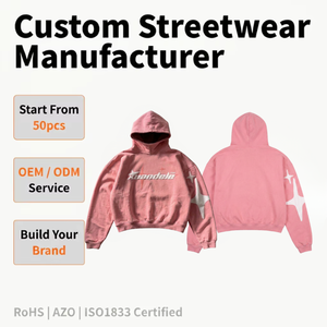 Felpe con Cappuccio Corte Rosa Unisex Personalizzate con Stampa Puff, in Pile Liscio, all'Ingrosso, per Brand di <span class=keywords><strong>Abbigliamento</strong></span> - Product Image 2