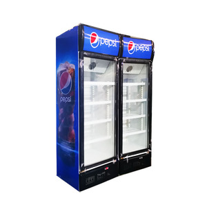 Refrigerador con puertas <span class=keywords><strong>de</strong></span> <span class=keywords><strong>vidrio</strong></span> <span class=keywords><strong>de</strong></span> alta calidad y descongelación automática, vitrina fría <span class=keywords><strong>para</strong></span> bebidas, vitrina congeladora <span class=keywords><strong>para</strong></span> cerveza Pepsi - Product Image 2