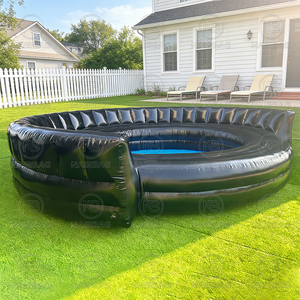 Canapé gonflable rond de qualité commerciale, durable, noir, pour <span class=keywords><strong>piscine</strong></span>, idéal pour les locations et les lieux de divertissement - Product Image 6