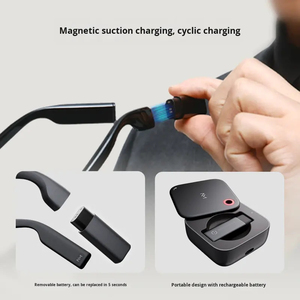 Gafas Inteligentes AR con Traducción en Tiempo Real INMO GO3, Carga Magnética, Batería Extraíble, Identificación de Fotos/Vídeos/Audio/Voz - Product Image 1