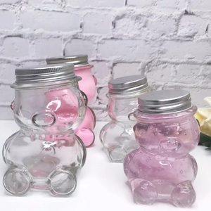 40Ml 80Ml 160Ml 320Ml Glass Candy Jar Honey <strong>Bear</strong> <strong>Bottle</strong> With Lid Cap - Product Image 5