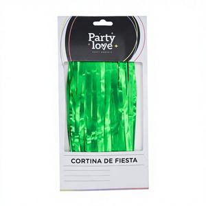 Cortina Verde Mate 1x2m <b>Party</b> <b>Wall</b> <b>Decorations</b> <b>Party</b> Love Model 43991 - Product Image 1