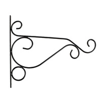 Support à fleurs en fer durable de style européen créatif avec crochets pour murs de balcon, supporte des pots de fleurs et des mangeoires à oiseaux