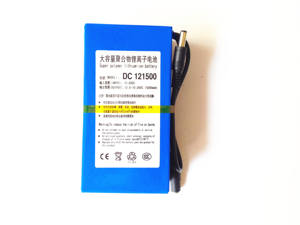 Baterai Polimer Li-ion Isi Ulang DC 12v 15Ah Berkualitas Tinggi dengan Pengisi Daya AC Saklar untuk Kamera CCTV Penguat Wifi - Product Image 3
