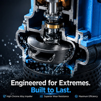 Pompe de déshydratation submersible KBZ en fonte robuste certifiée CE ISO, 7,5 kW 10 CV, haute performance, pour projets de construction au Vietnam