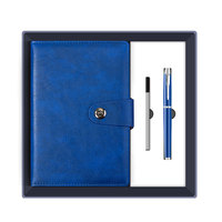 Carnet de notes de luxe en cuir PU A5 avec fermeture à boucle rétro, attache pour stylo, personnalisable avec logo, coffret cadeau promotionnel