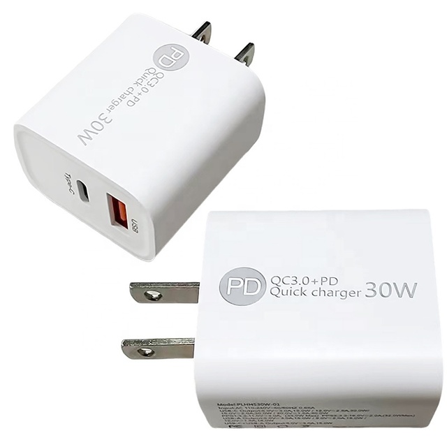 PD30W Fast Charger for Android Tablets & Laptops with PD/PPS/QC Fast Charging Protocols