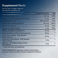 Capsules antioxydantes pour la santé oculaire en gros, formule AREDS2, soutien à la santé oculaire, soin nutritionnel des yeux, OEM/ODM