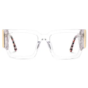 Wesee New Arrival Special Design Mixed Order Square Tortoise Glasses Design Optical Eyeglasses Frame