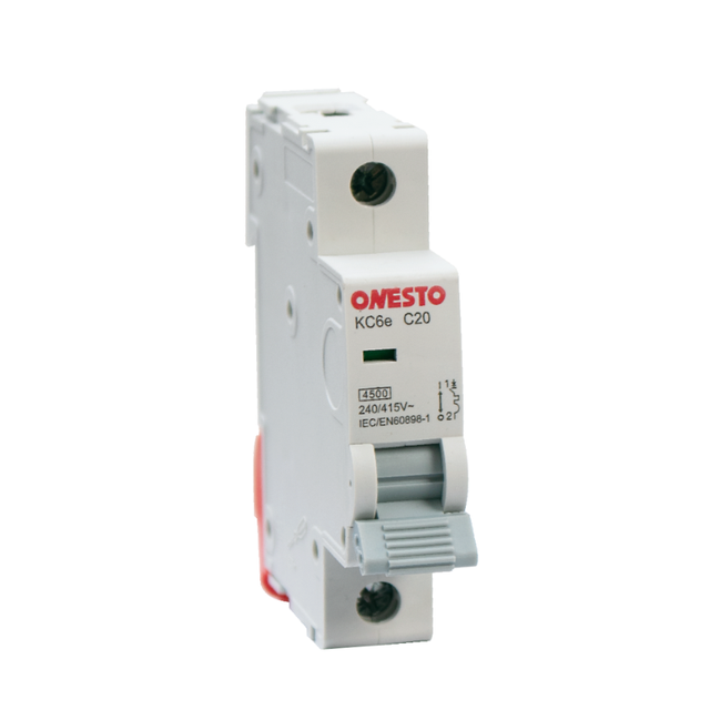 ONESTO 1Pole 6kA C Curve MCB Miniature Circuit Breaker IEC60898-1 Circuit Protection AC MCB Breaker