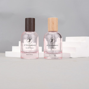 50ml Perfume <b>Spray</b> <b>Bottle</b> Wooden Cap Glass Portable Travel Luxury Refillable <b>Empty</b> Perfume <b>Bottle</b> - Product Image 4