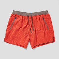 Short de sport 2-en-1 noir pour homme, taille haute élastique, compression intégrée, entrejambe 3 pouces, idéal pour le jogging et la course à pied