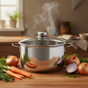 Olla para carne Meat Pot Saturn con tapa de vidrio para cocinar sopa y caldo - Product Image 3