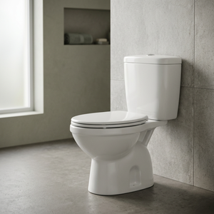 Conjunto de inodoro de cerámica Vistaar y lavabo con pedestal, sifón en P, sanitario para baño, montaje en suelo. - Product Image 5