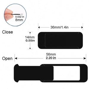 Cache-webcam personnalisable pour ordinateur portable et PC, coulissant, disponible en plusieurs couleurs, cadeau promotionnel d'entreprise personnalisé - Product Image 4