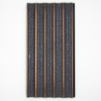 Panneaux muraux en plastique écologique en charbon de bois PS Installation facile Ignifuge Imperméable Sans formaldéhyde Design moderne