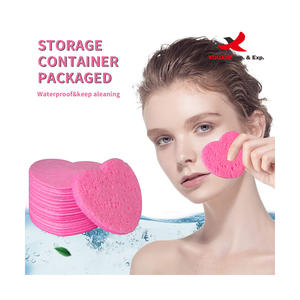Esponjas Faciales Comprimidas en Forma de Corazón, Paquete de 50 Piezas, Precio Bajo por Mayoreo, Limpieza Profunda - Product Image 5