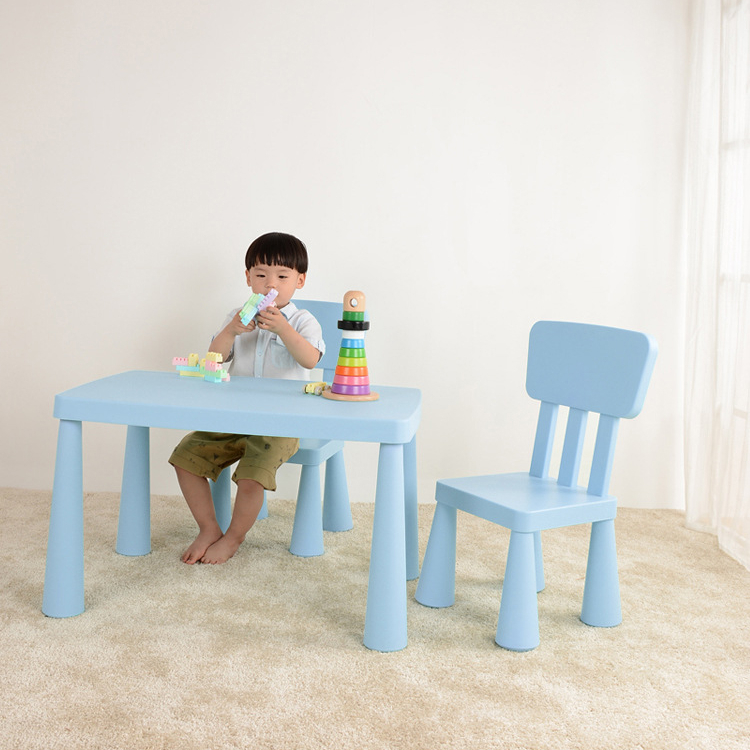 Haute qualité maternelle intérieur rouge multi-style couleur Table d'activité enfants Table et chaise ensemble en plastique enfants Table