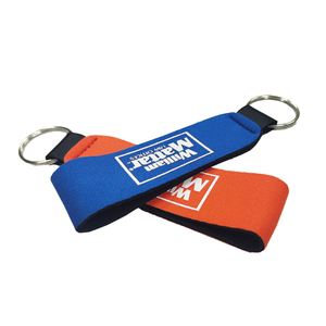 Custom Logo Printed Wristlet Keychain Neoprene Hand Wrist <b>Lanyard</b> Keyring <b>Key</b> Chains <b>for</b> Women Men Kids - Product Image 3
