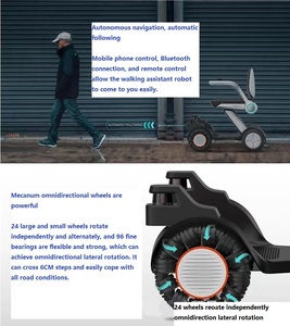 Robot đi bộ thông minh đi Bộ Robot Xe tay ga điều khiển từ Xa Nhận dạng thông minh sau đây cho người già BZ-SH01 - Product Image 4