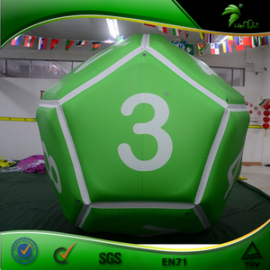 Chất Lượng Tuyệt Vời Inflatable Dodecahedron Xúc Xắc, Inflatable Polyhedron Trò Chơi Balloon, Tùy Chỉnh PVC Balloon - Product Image 2
