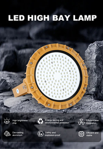LONTU 200W ATEX Projecteur LED antidéflagrant à longue durée de vie 50000H IP65 pour les mines, les tunnels, le traitement du charbon et les zones dangereuses et poussiéreuses - Product Image 3