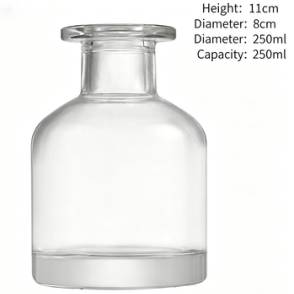 Bouteille transparente de 250 ml, 48 unités/carton