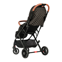 Poussette bébé légère pliable en un clic en coton et polyester avec une capacité de 15 kg - pour les parents nomades