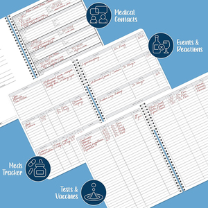 Agenda Médica, Cuaderno de Registro de Citas Médicas, Cuaderno de Registro de Citas con Orificio para Fijar Clips, Cuadernos de Registro - Product Image 5