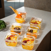 Mini-boîte à lunch en verre chauffable pour bébé, bol pour aliments complémentaires, cuisson au micro-ondes, stockage quantitatif, conservation scellée