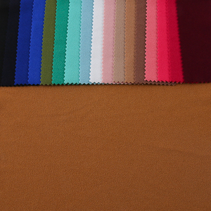 Tela Crepé SYS de Punto Liso, 95% Poliéster, 5% Spandex, 270GSM, Nueva Moda <span class=keywords><strong>2026</strong></span>, Venta al por Mayor para Vestidos - Product Image 1