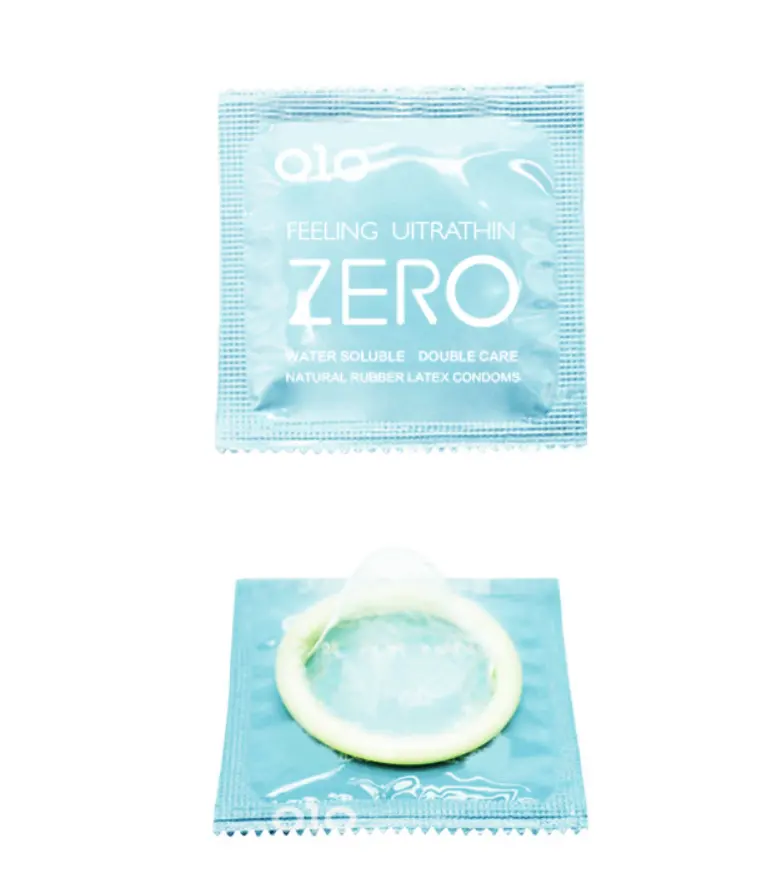 Preservativo ultrafino colorido de látex natural para homens, embalagem personalizada para preservativos masculinos sexy