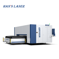 Han laser pemotong serat Cnc 6kw-40kw, mesin pemotong Laser harga untuk lembaran logam