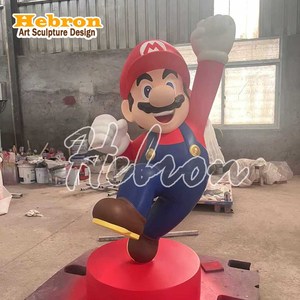 Statues de Jardin Personnages de Dessins Animés Modernes en Fibre de Verre Personnalisées, Statues en Résine <span class=keywords><strong>Mario</strong></span> <span class=keywords><strong>et</strong></span> <span class=keywords><strong>Luigi</strong></span> à Vendre - Product Image 2