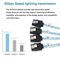 Cable de Transmisión de Datos Sff-8643 a 4SATA de Primera Calidad a Precio de Fábrica al por Mayor, Cable de Conexión para Servidor Mini SAS HD 36P