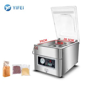 Table Single Chamber Vacuum Sealer Machine For Cheese Dry Fish Kimchi Tea Coffee Vacuum Packing Machine