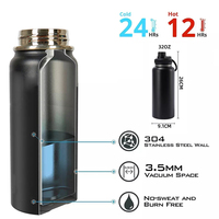 Produits les plus vendus de Linhui couvercles magnétiques support de téléphone portable flacon à vide étanche bouteille d'eau personnalisée