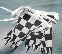 China Maker Countries Impression extérieure Drapeaux à carreaux de course noirs et blancs personnalisés