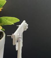 Boucles d'oreilles OEM en argent sterling 925 avec zircone cubique taille brillante pour femmes, idéales pour le quotidien, les fêtes et les cadeaux, vente en gros de boucles d'oreilles