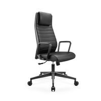 Chaises de bureau exécutives modernes avec dossier réglable, chaise de bureau ergonomique noire, chaise en cuir