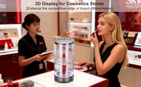 Çıplak Gözle Görülebilen 3D Holografik Kabin Yapay Zeka Dijital İnsan Sohbet Sistemi Çok Dilli Sesli Etkileşim Hologram Kabini