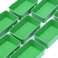 Mangeoire et abreuvoir pour oiseaux verts bol de bain en plastique pour oiseaux