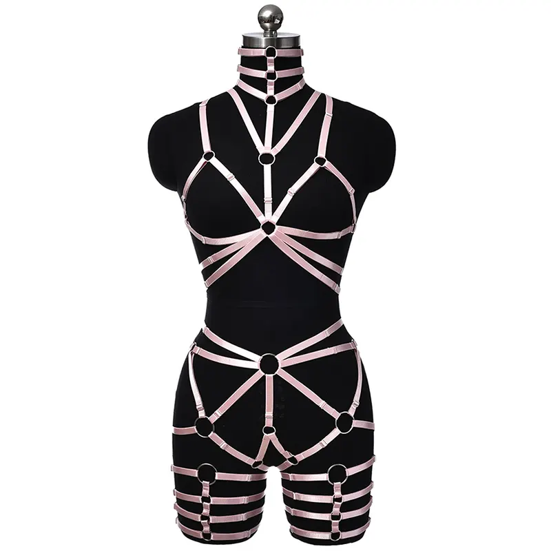 New Design Vendor Mature bdsm Bondage Bodysuit Japanese Sexy Exotic Stripper Dancewear Rave Outfit Erotic Harness Lingerie