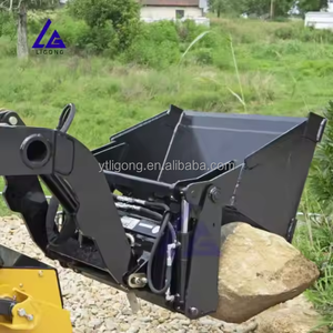 4 в 1 ковш для погрузчика с бортовым поворотом для S100/S130-соскабливание, выравнивание и растягивание материала - Product Image 5