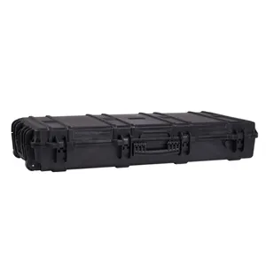 Manufacture Wholesale Custom Foam Tactical Carry Gun Case with wheel long size case box