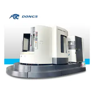 Dongs VTC630 pusat mesin horizontal, bangku kerja ganda pekerjaan berat CNC presisi tinggi Tiongkok