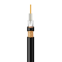 Câble coaxial flexible HD SDI 3G fin SYV75-5 50/5 1 RG6 75 Ohm pour vidéosurveillance, conducteur en cuivre massif, gaine PVC/PE, 100M